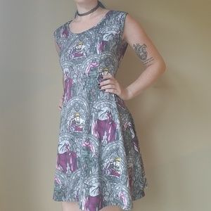 Disney villain stained glass skater dress